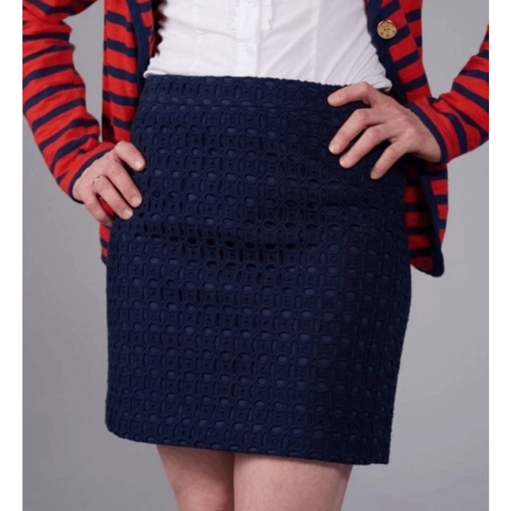 J. Crew Factory eyelet mini skirt size 6